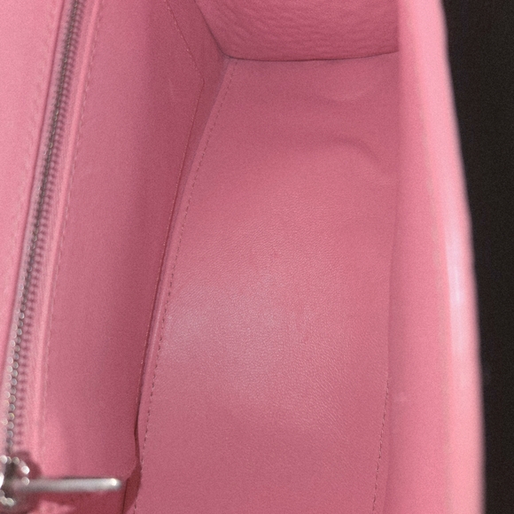 Balenciaga Hourglass Pink Crocodile-Embossed Top Handle Bag - Picture 11 of 13